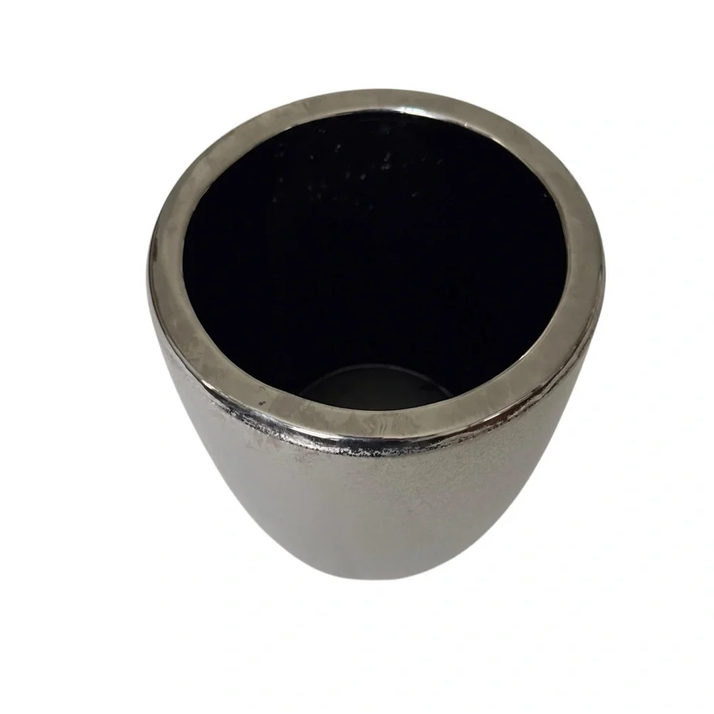 Silver Textured Vase